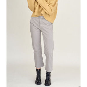 Mother Tomcat Prep Crop Twill Pant Trousers Killing Time Cement Women's size 29